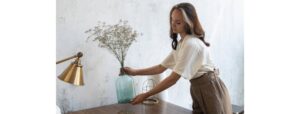 Flowers on Work Desk
